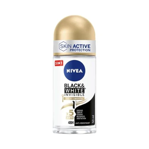 Nivea Desodorizante Antitranspirante Roll-on Black & White Silky Smooth
