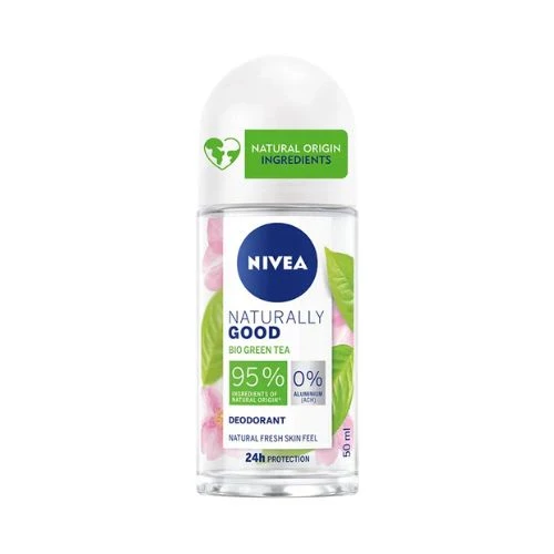 Nivea Desodorizante Roll-on Naturally Good Chá Verde Bio