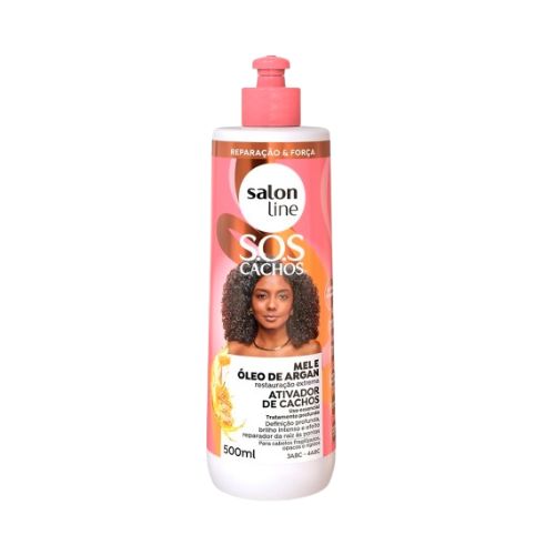 Salon Line S.O.S Cachos Mel e Óleo de Argão Ativador de Cachos 500ml