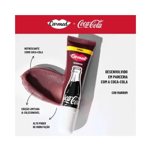 Carmed Coca-Cola Marrom Hidratante Labial 10G - Image 5