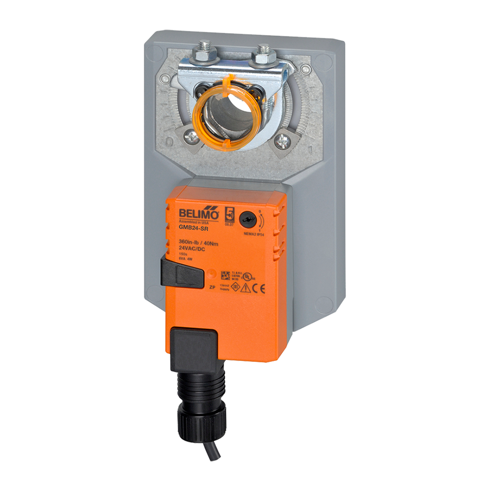 Atuadores de damper Proporcional (2-10Vdc) de 40Nm – 24Vac