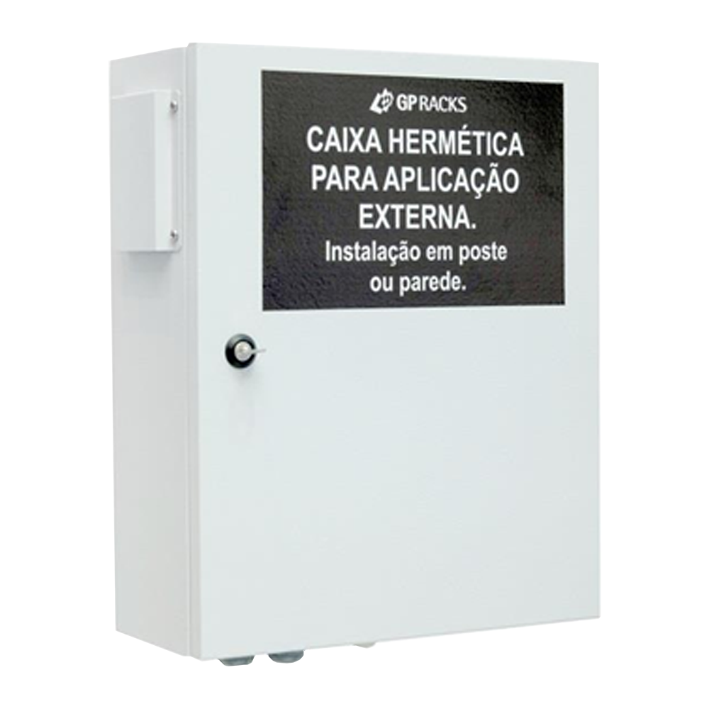 Caixa hermética com ventilador e filtro de 400x500x250mm