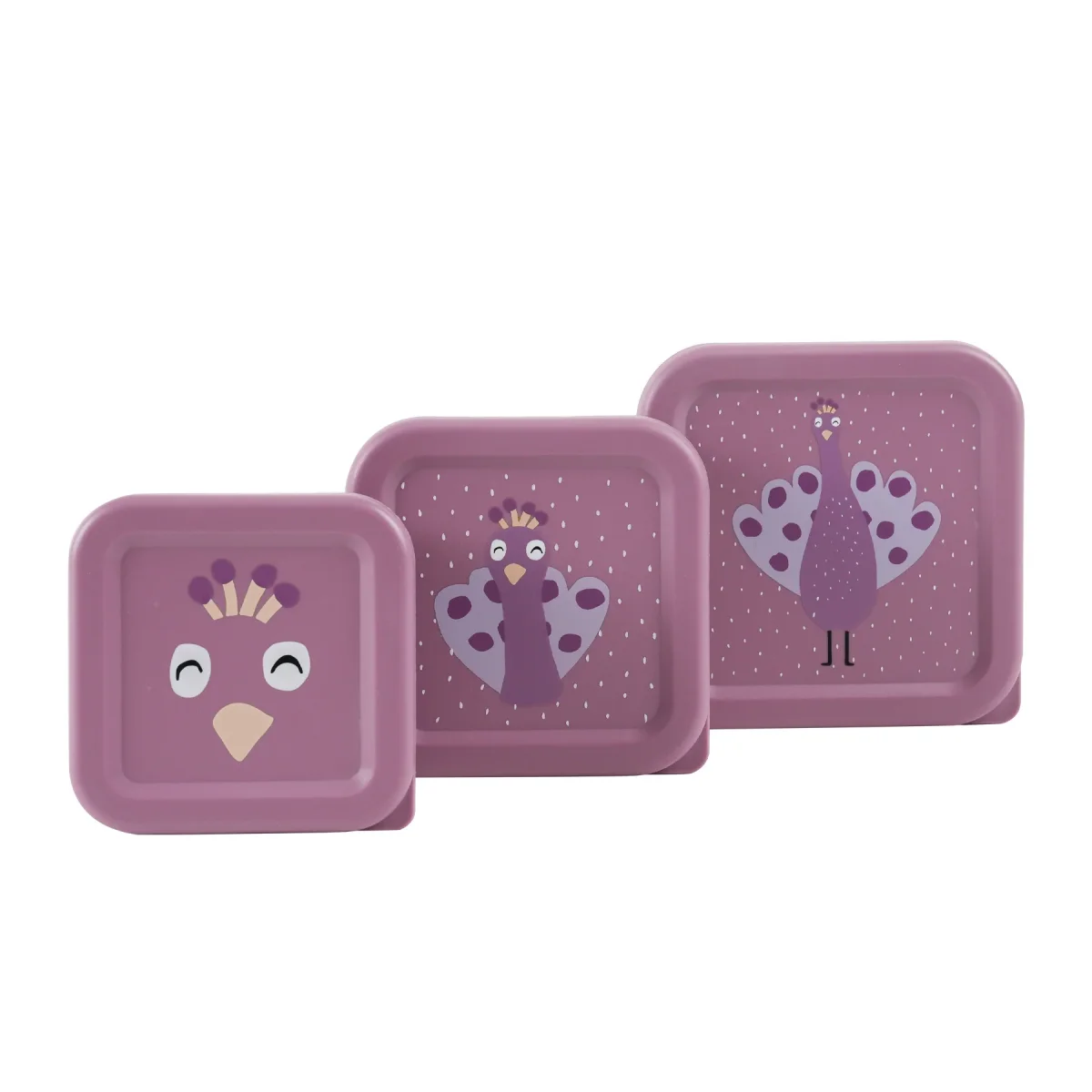 CONJUNTO 3 SNACKBOXES I MRS PEACOCK