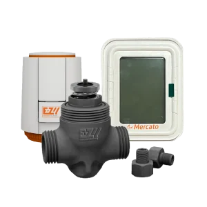 Kit Completo para Fancolete – Termostato + Válvula 2 Vias 3/4″ com Atuador Térmico + Conexões