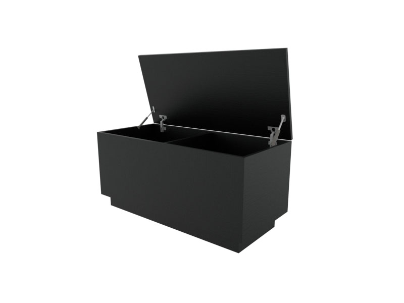 Banco Baú com Rodapé Preto