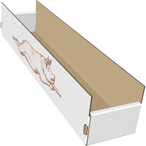 Tabuleiro de Leitão Com Impressão 76x18x14cm