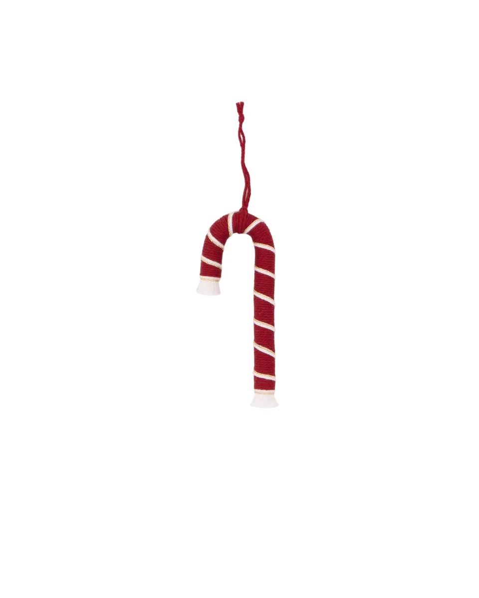 Bengala de Natal bordô pequena