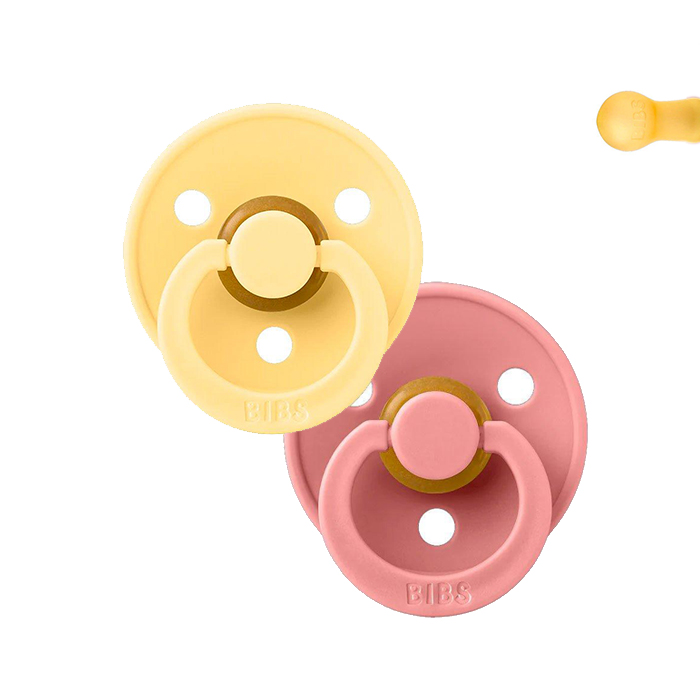 BIBS I PALE BUTTER E DUSTY PINK