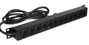 Calha de tomada 2 pinos e 250V-20A 19″ com 6 tomadas Gerp Solution